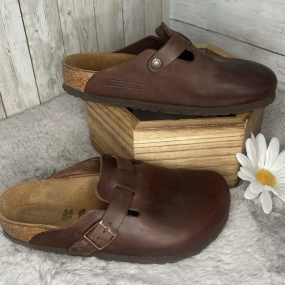 Oiled Leather Birkenstock Boston